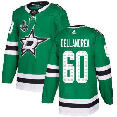 Adidas Dallas Stars #60 Ty Dellandrea Green Home Authentic 2020 Stanley Cup Final Stitched NHL Jersey Men's